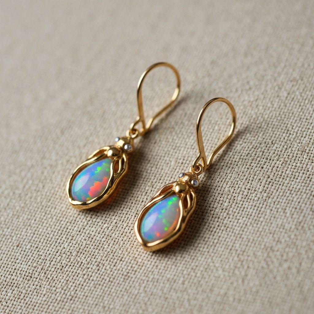 Firefly Opal Drop Earrings