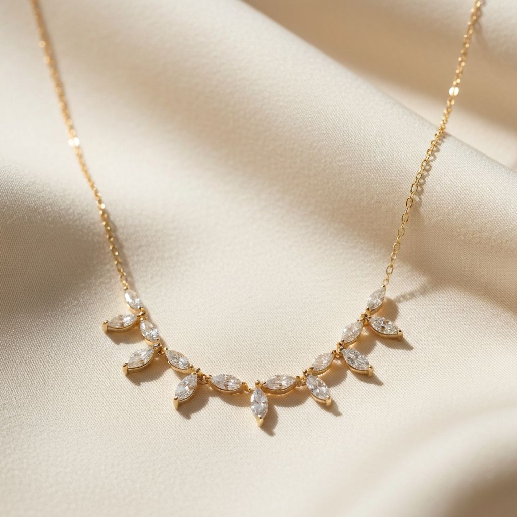 Ethereal Marquise Diamond Necklace